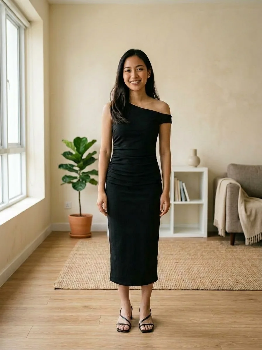 Illustrative evening outfit preview